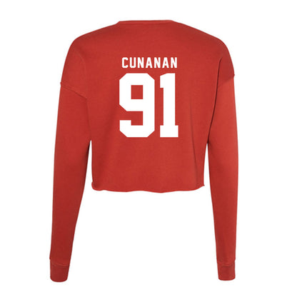Nebraska - NCAA Football : Kyle Cunanan - Classic Shersey Women's Cropped Crew Fleece-1