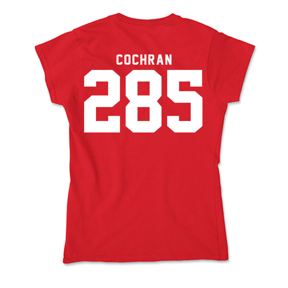 Nebraska - NCAA Wrestling : Lucas Cochran - Soft Style Women’s T-Shirt-1
