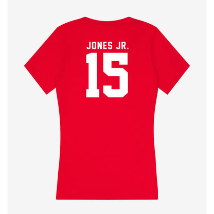 Nebraska - NCAA Football : Anthony Jones Jr. - Women's V-Neck T-Shirt-1