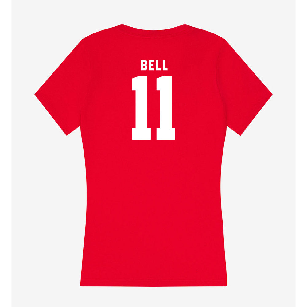 Nebraska - NCAA Football : Demitrius Bell - Women's V-Neck T-Shirt-1