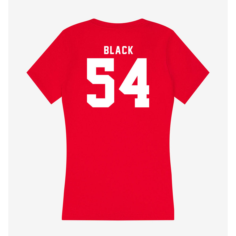 Nebraska - NCAA Football : Brendan Black - Women's V-Neck T-Shirt-1