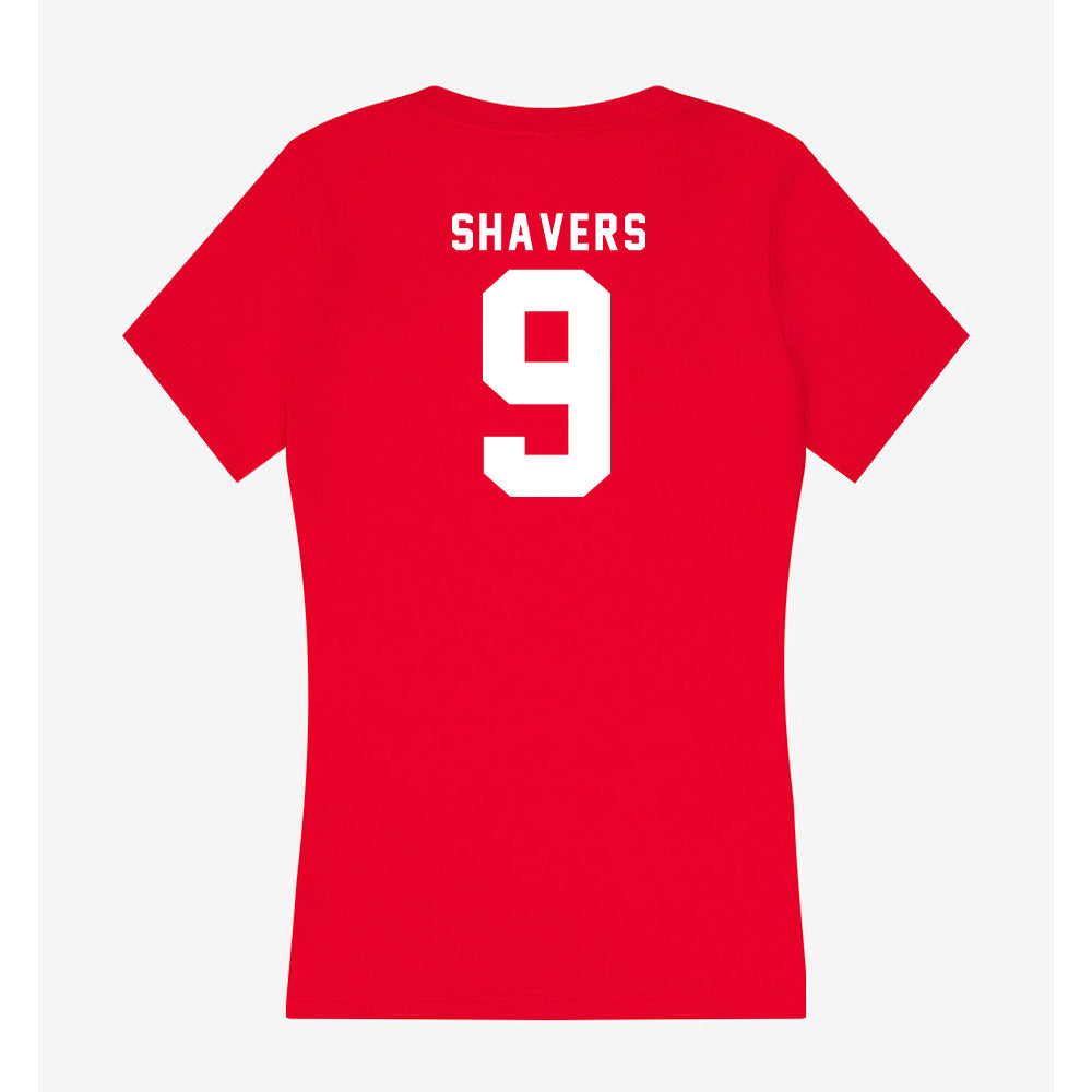 Nebraska - NCAA Football : Vincent Shavers - Classic Shersey Women's V-Neck T-Shirt-1