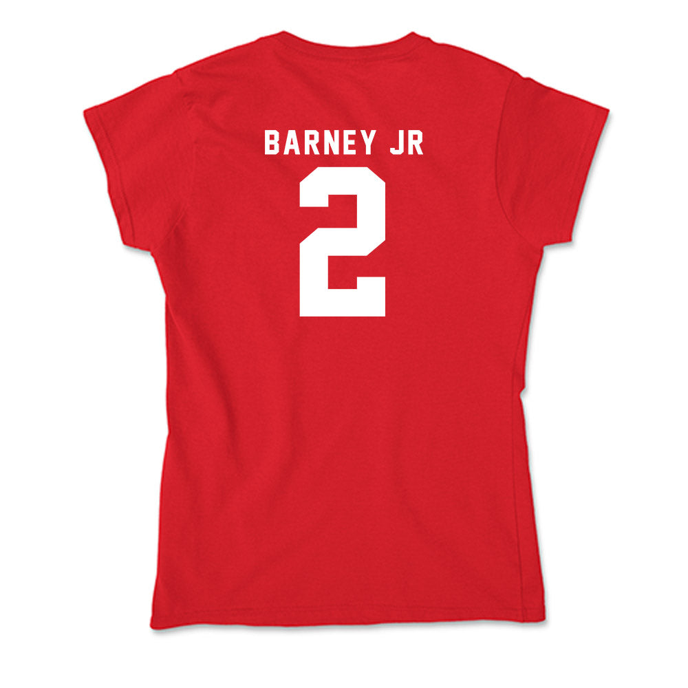 Nebraska - NCAA Football : Jacory Barney Jr - Soft Style Women’s T-Shirt-1