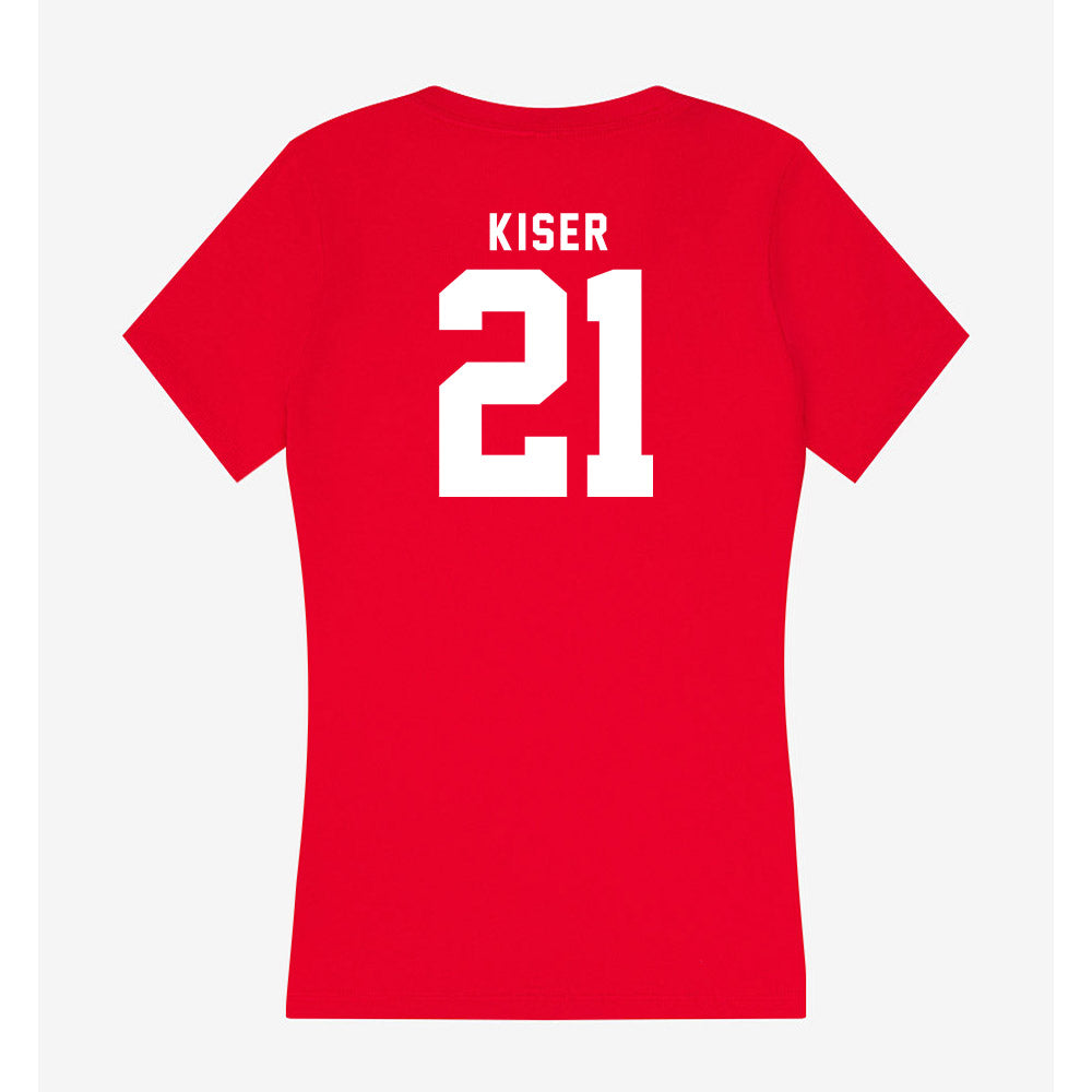 Nebraska - NCAA Women's Soccer : Izzie Kiser - Women's V-Neck T-Shirt-1