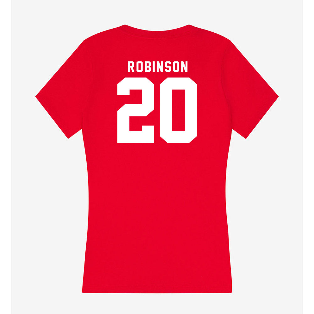 Nebraska - NCAA Women's Volleyball : Jayden Robinson - Women's V-Neck T-Shirt-1