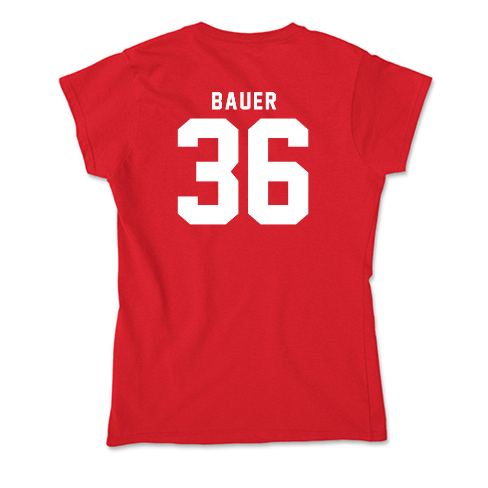 Nebraska - NCAA Football : Rowdy Bauer - Classic Shersey Soft Style Women’s T-Shirt-1
