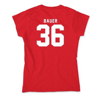 Nebraska - NCAA Football : Rowdy Bauer - Classic Shersey Soft Style Women’s T-Shirt-1