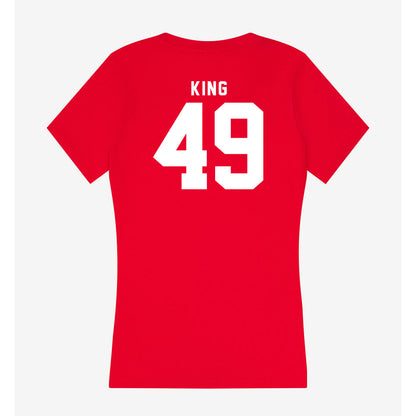 Nebraska - NCAA Football : Danny King - Women's V-Neck T-Shirt-1
