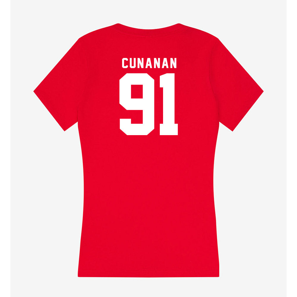 Nebraska - NCAA Football : Kyle Cunanan - Classic Shersey Women's V-Neck T-Shirt-1