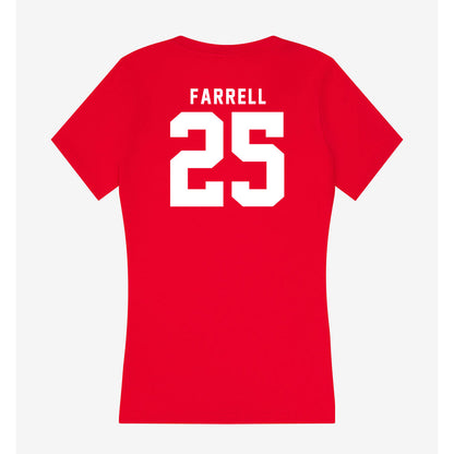 Nebraska - NCAA Softball : Jesse Farrell - Women's V-Neck T-Shirt-1