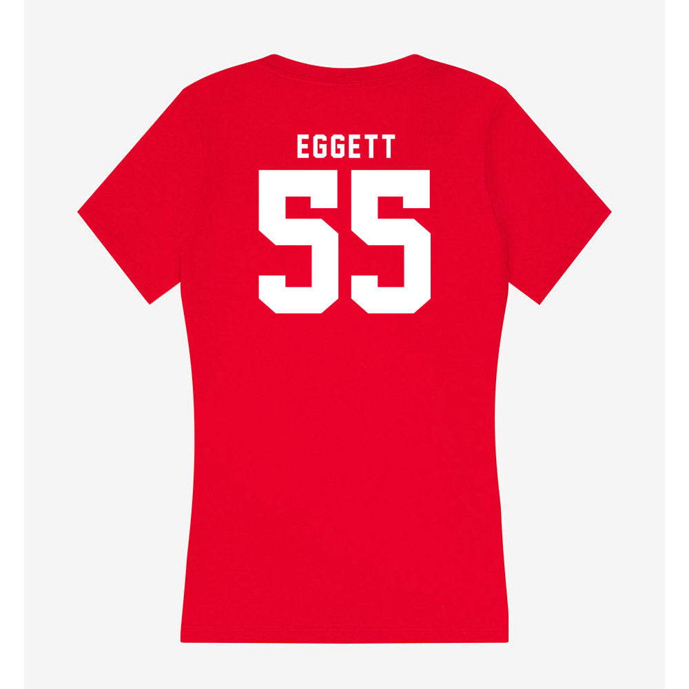 Nebraska - NCAA Women's Soccer : Kate Eggett - Women's V-Neck T-Shirt-1