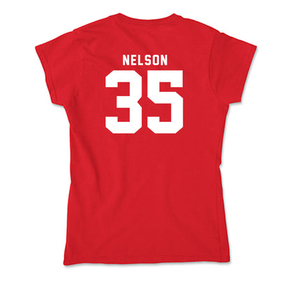 Nebraska - NCAA Football : Mekhi Nelson - Soft Style Women’s T-Shirt-1