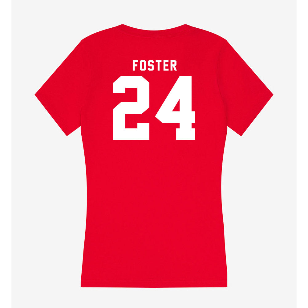 Nebraska - NCAA Football : Dexter Foster - Women's V-Neck T-Shirt-1