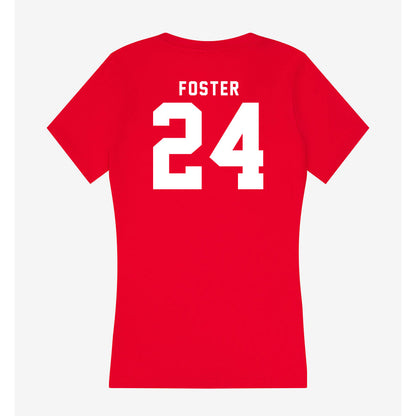 Nebraska - NCAA Football : Dexter Foster - Women's V-Neck T-Shirt-1