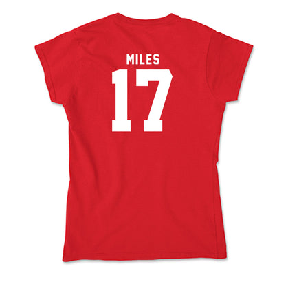Nebraska - NCAA Women's Basketball : Ava Miles - Classic Shersey Soft Style Women’s T-Shirt-1