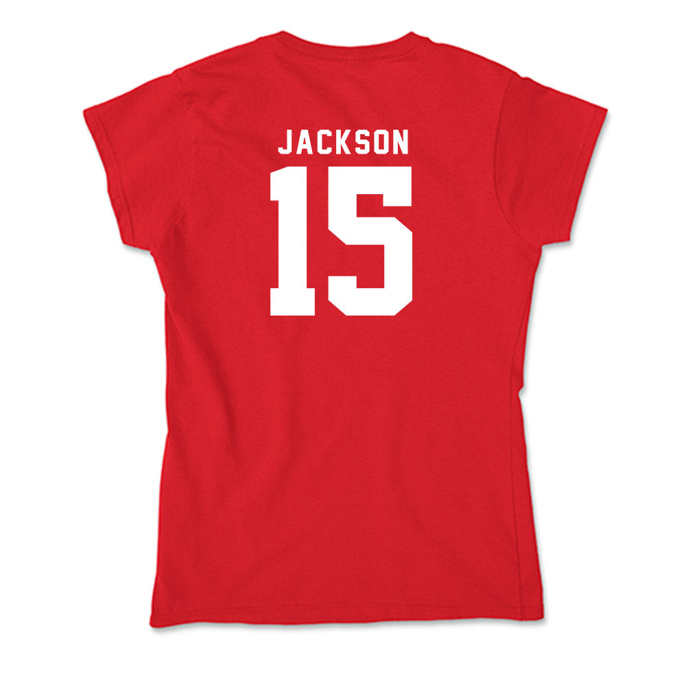Nebraska - NCAA Women's Volleyball : Andi Jackson - Soft Style Women’s T-Shirt-1