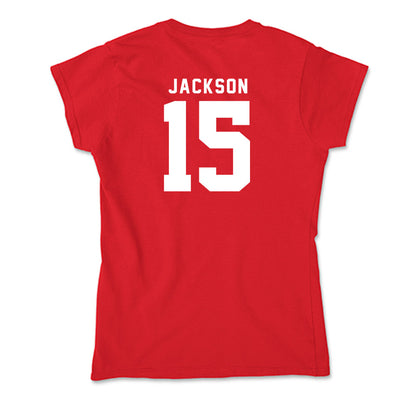 Nebraska - NCAA Women's Volleyball : Andi Jackson - Soft Style Women’s T-Shirt-1