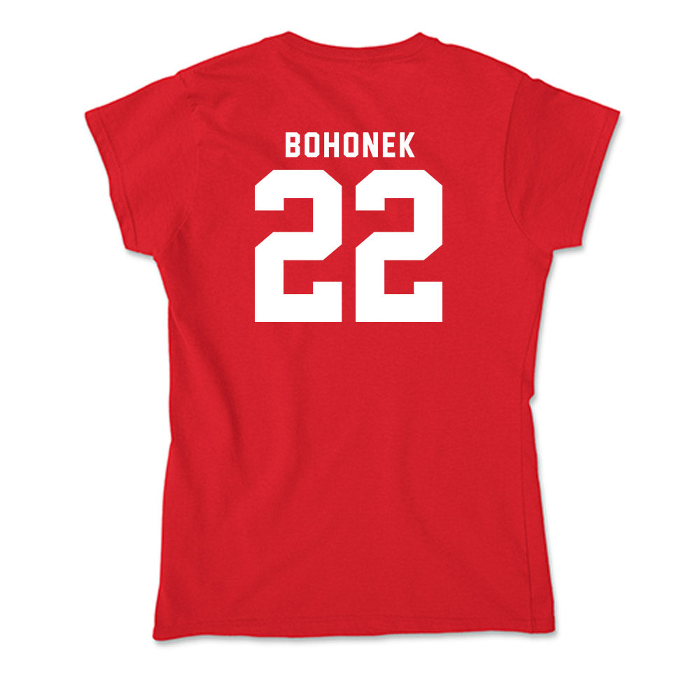 Nebraska - NCAA Women's Soccer : Carson Bohonek - Soft Style Women’s T-Shirt-1
