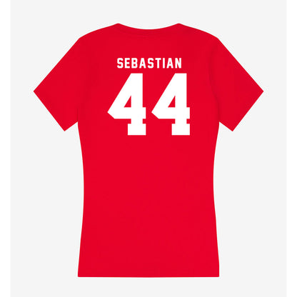 Nebraska - NCAA Baseball : Blake Sebastian - Women's V-Neck T-Shirt-1