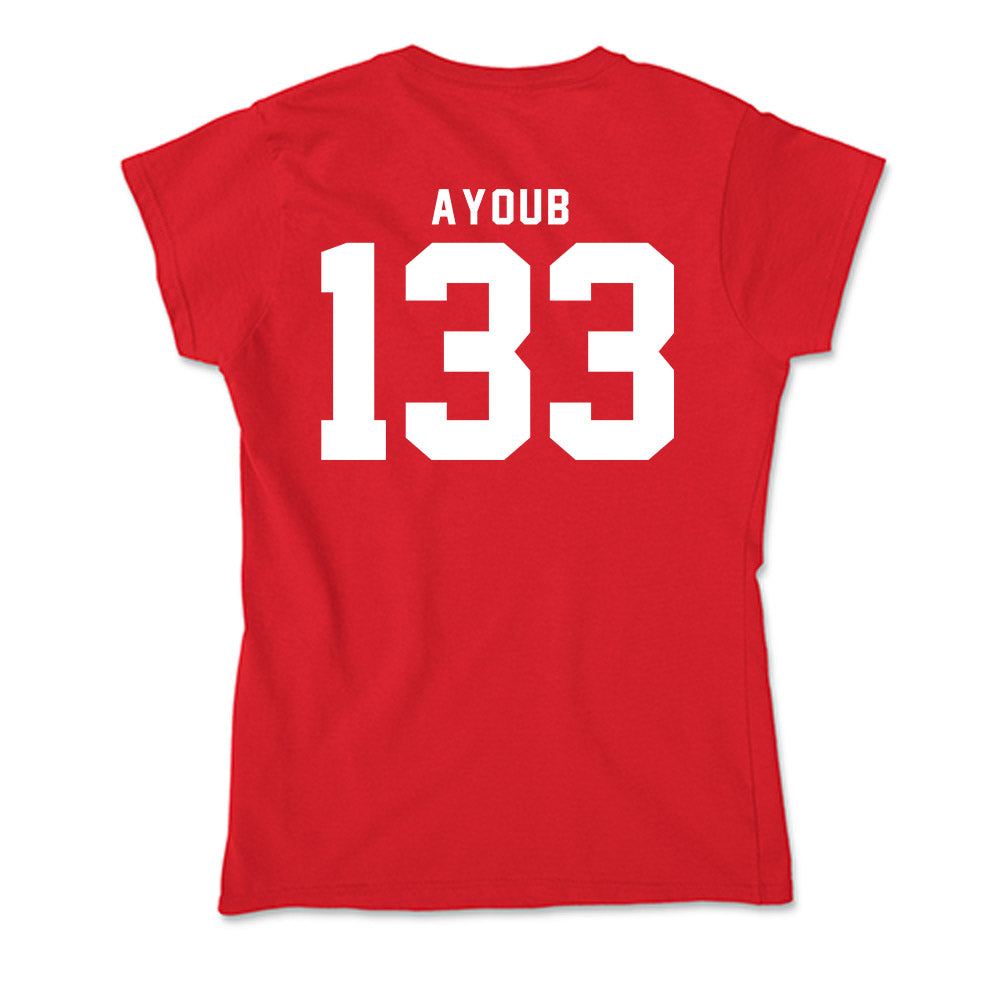 Nebraska - NCAA Wrestling : Omar Ayoub - Soft Style Women’s T-Shirt-1