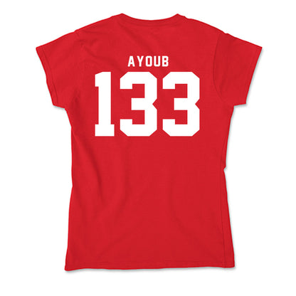 Nebraska - NCAA Wrestling : Omar Ayoub - Soft Style Women’s T-Shirt-1