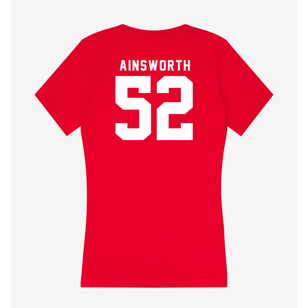 Nebraska - NCAA Football : Hayden Ainsworth - Women's V-Neck T-Shirt-1