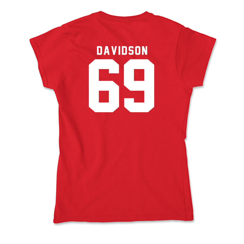 Nebraska - NCAA Football : Landen Davidson - Soft Style Women’s T-Shirt-1