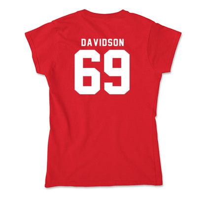 Nebraska - NCAA Football : Landen Davidson - Soft Style Women’s T-Shirt-1