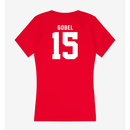 Nebraska - NCAA Women's Soccer : Alexa Gobel - Women's V-Neck T-Shirt-1