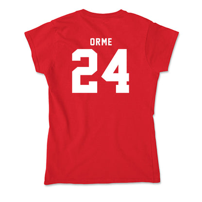 Nebraska - NCAA Men's Basketball : Sam Orme - Soft Style Women’s T-Shirt-1