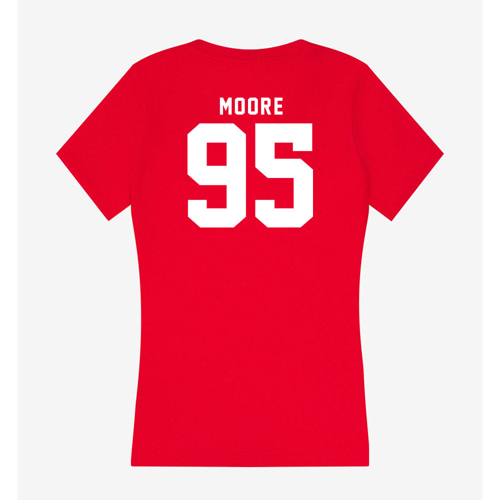 Nebraska - NCAA Football : Gabriel Moore - Classic Shersey Women's V-Neck T-Shirt-1