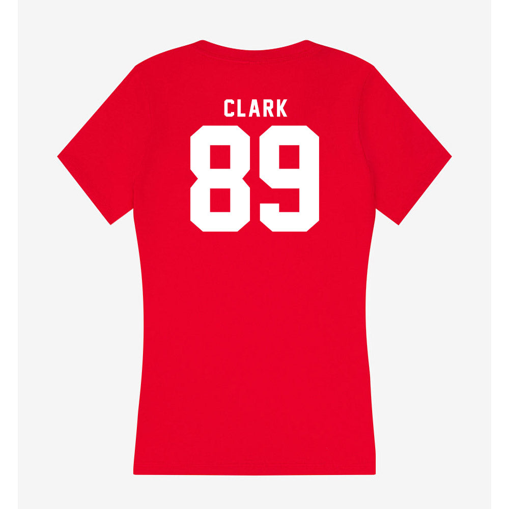 Nebraska - NCAA Football : Quinn Clark - Women's V-Neck T-Shirt-1