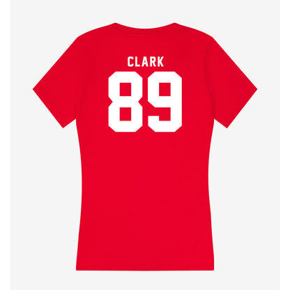 Nebraska - NCAA Football : Quinn Clark - Women's V-Neck T-Shirt-1