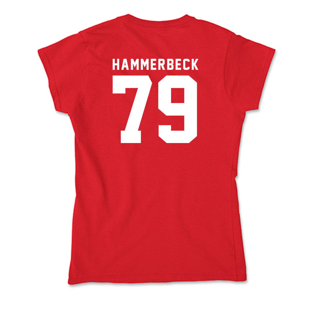 Nebraska - NCAA Football : Shawn Hammerbeck - Soft Style Women’s T-Shirt-1
