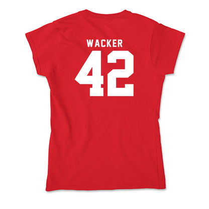 Nebraska - NCAA Football : Derek Wacker - Soft Style Women’s T-Shirt-1