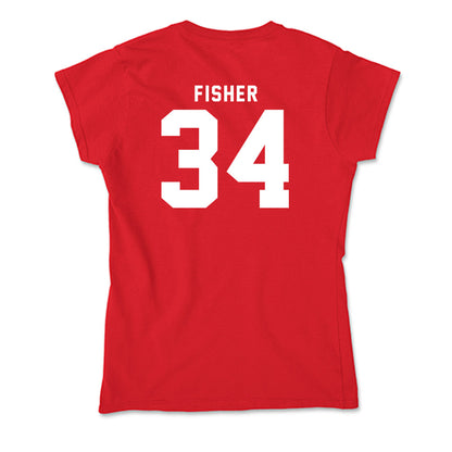 Nebraska - NCAA Women's Basketball : Emily Fisher - Soft Style Women’s T-Shirt-1