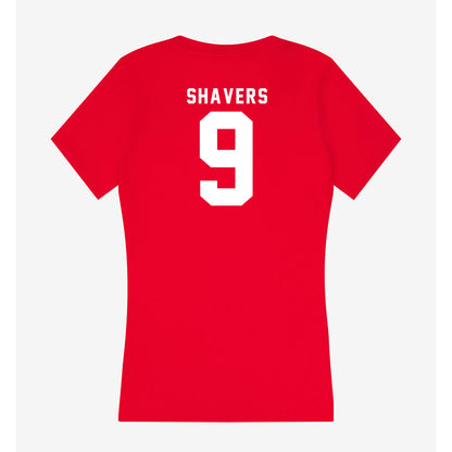 Nebraska - NCAA Football : Vincent Shavers - Classic Shersey Women's V-Neck T-Shirt-1