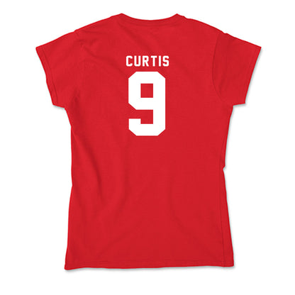 Nebraska - NCAA Men's Basketball : Leo Curtis - Classic Shersey Soft Style Women’s T-Shirt-1