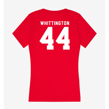 Nebraska - NCAA Football : Jahsear Whittington - Women's V-Neck T-Shirt-1
