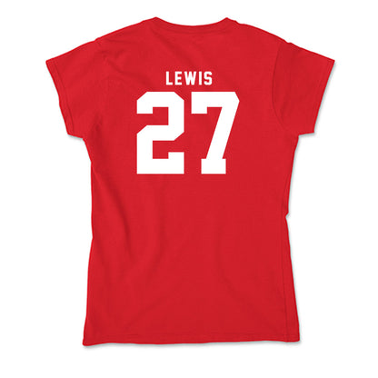 Nebraska - NCAA Women's Soccer : Nathalie Lewis - Soft Style Women’s T-Shirt-1
