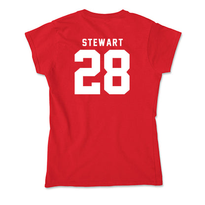 Nebraska - NCAA Baseball : Braxton Stewart - Soft Style Women’s T-Shirt-1