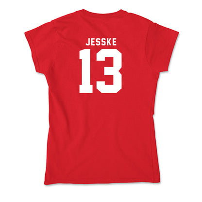 Nebraska - NCAA Baseball : Will Jesske - Classic Shersey Soft Style Women’s T-Shirt-1