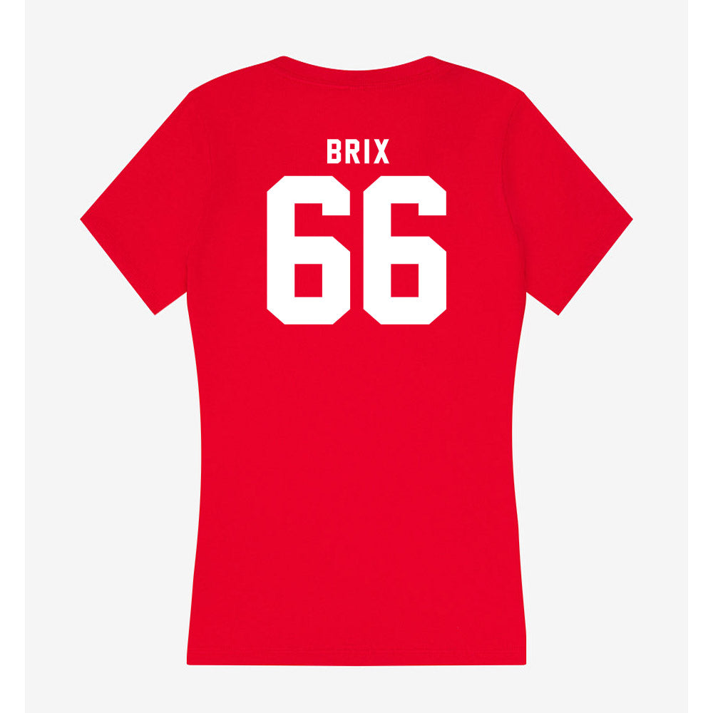 Nebraska - NCAA Football : Grant Brix - Women's V-Neck T-Shirt-1