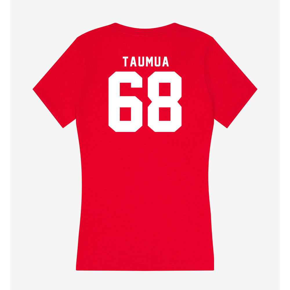 Nebraska - NCAA Football : Preston Taumua - Women's V-Neck T-Shirt-1