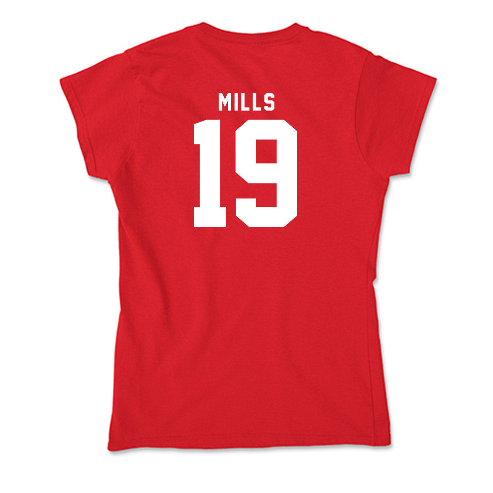 Nebraska - NCAA Football : Cortez Mills - Classic Shersey Soft Style Women’s T-Shirt-1