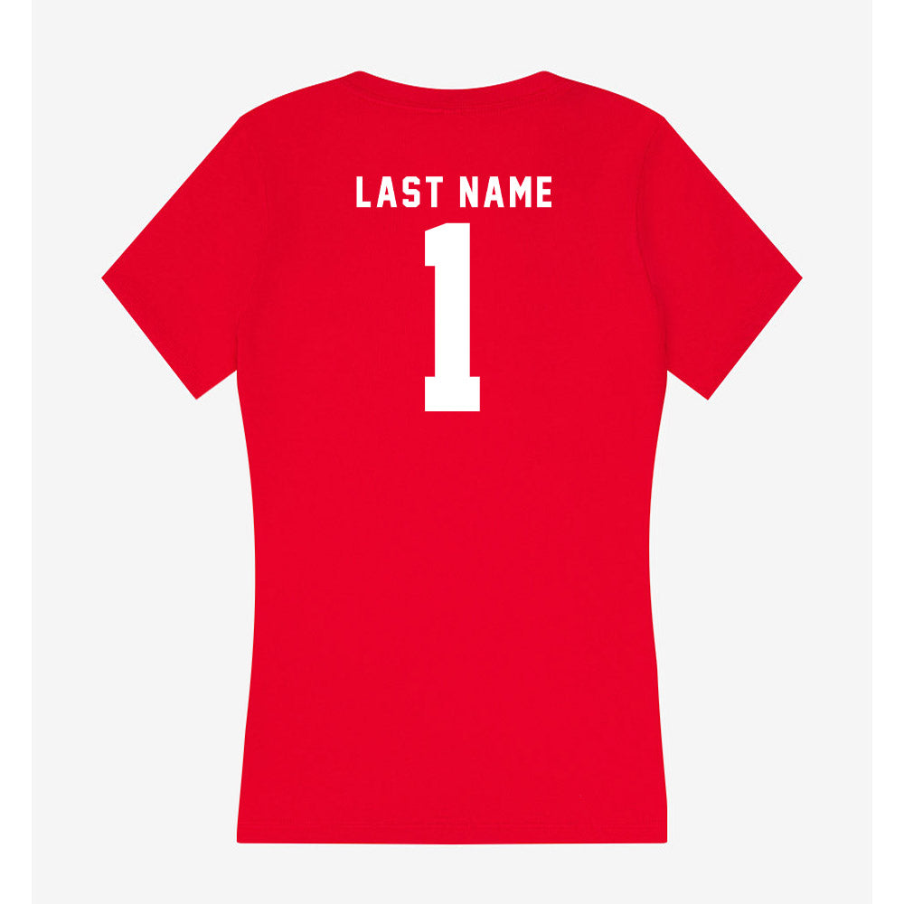 Nebraska - NCAA Women's Volleyball : Keri Leimbach - Classic Shersey Women's V-Neck T-Shirt-1