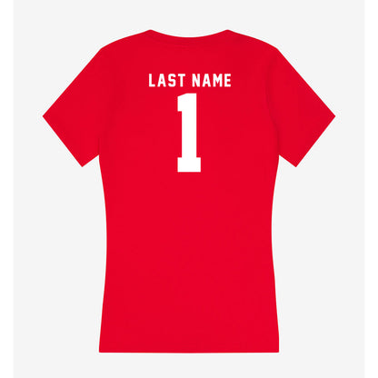 Nebraska - NCAA Women's Volleyball : Keri Leimbach - Classic Shersey Women's V-Neck T-Shirt-1
