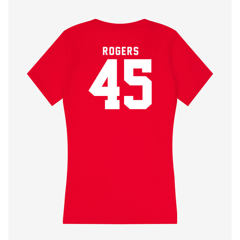 Nebraska - NCAA Football : Dylan Rogers - Women's V-Neck T-Shirt-1