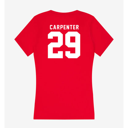 Nebraska - NCAA Women's Soccer : Kayma Carpenter - Women's V-Neck T-Shirt-1