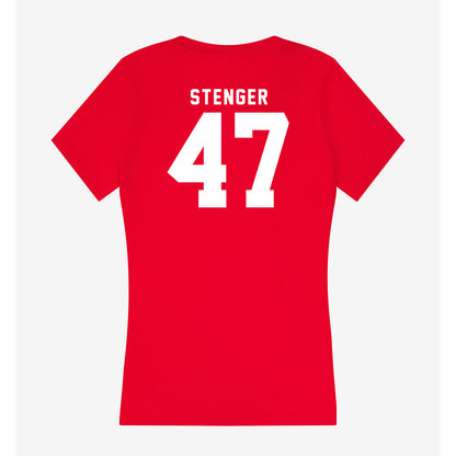 Nebraska - NCAA Football : Gage Stenger - Classic Shersey Women's V-Neck T-Shirt-1